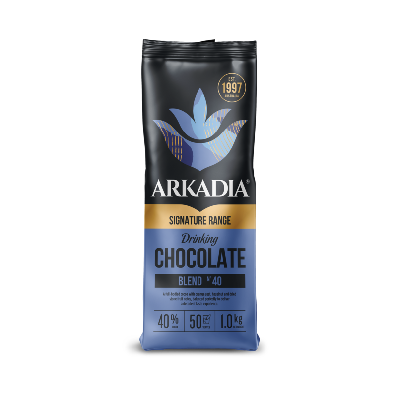 Wholesale 12 x 1kg - Arkadia Blend No. 40 drinking chocolate 1kg front